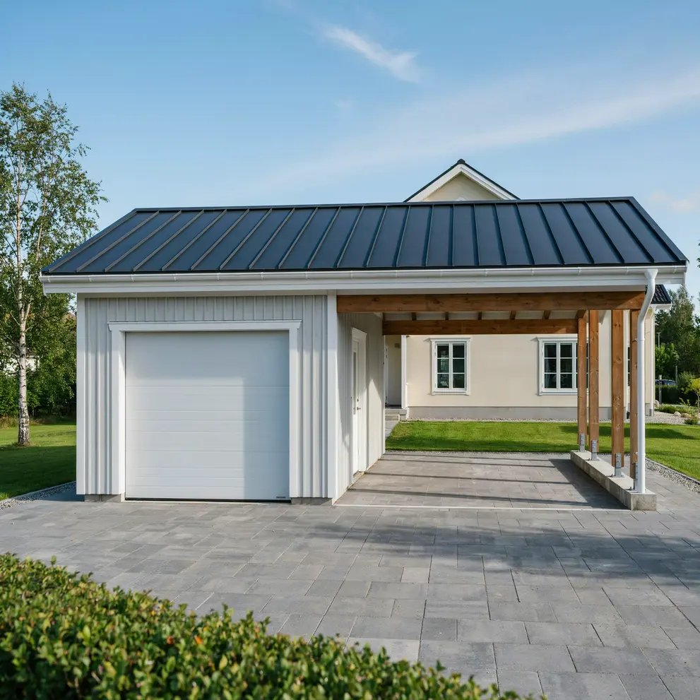 bygga carport garage vasteras vastmanland